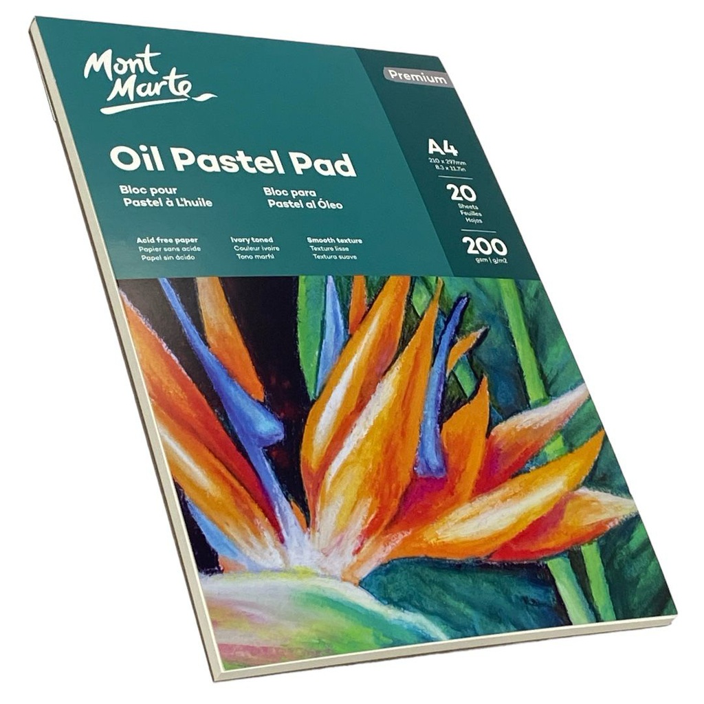 MM Oil Pastel Pad 200gsm A4 20 Sheets