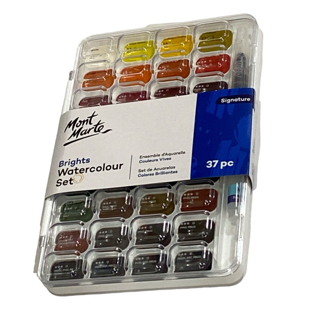 Mont Marte Watercolour Set 37pc - Brights