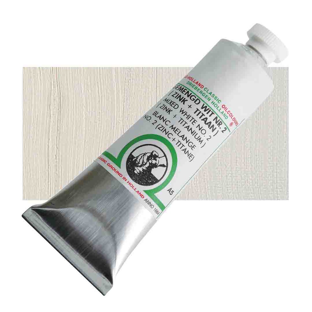 Old Holland - Oil Colour Tube 40ml Mixed White nr.2 (Zinc+Titanium)