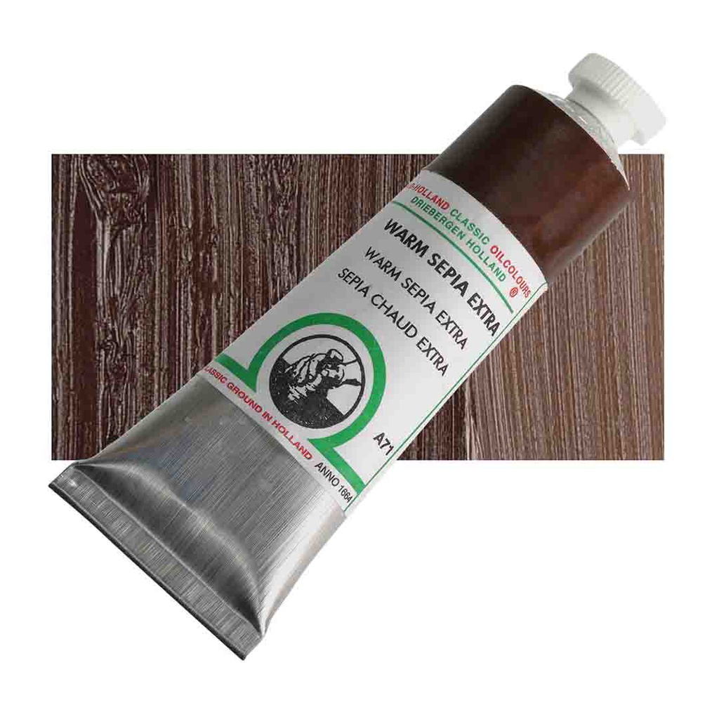 Old Holland - Oil Colour Tube 40ml Warm Sepia Extra
