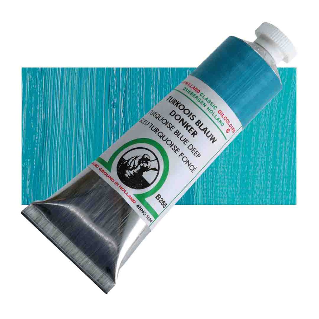 Old Holland - Oil Colour Tube 40ml Turquoise Blue Deep