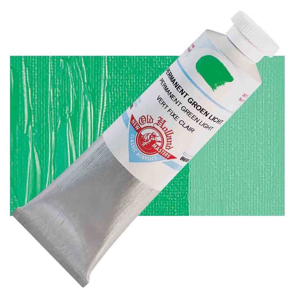 New Masters - Acrylic Tube 60ml Permanent Green Light