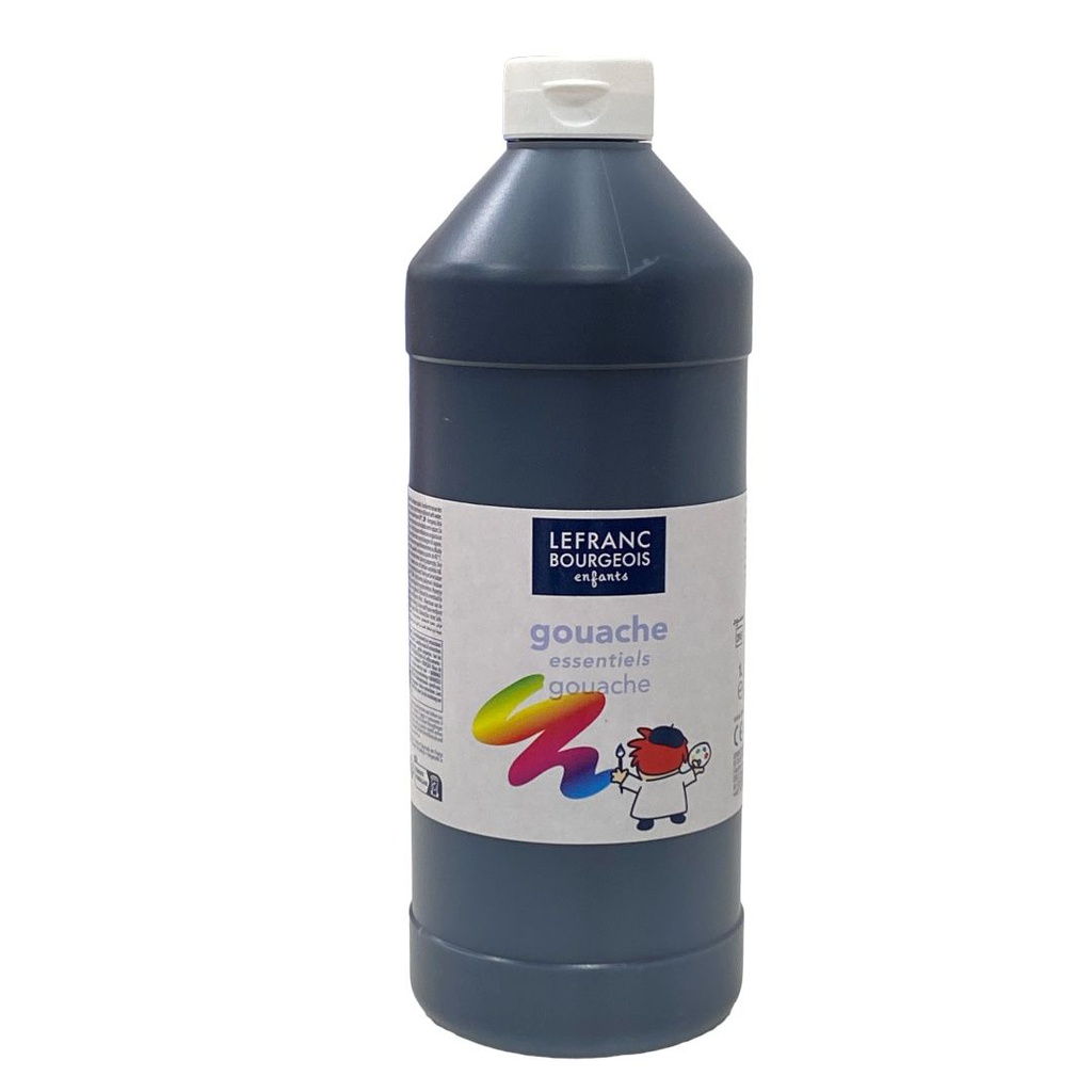 Lefranc &amp; Bourgeois education gouache liquide 1 liter bottle BLACK