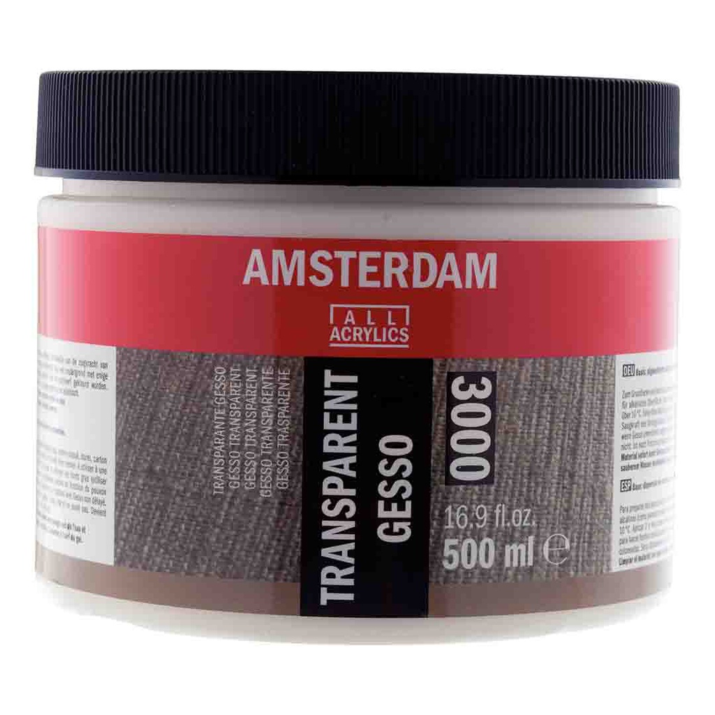 Amsterdam Acrylic color GESSO TRANSPARENT 500ML