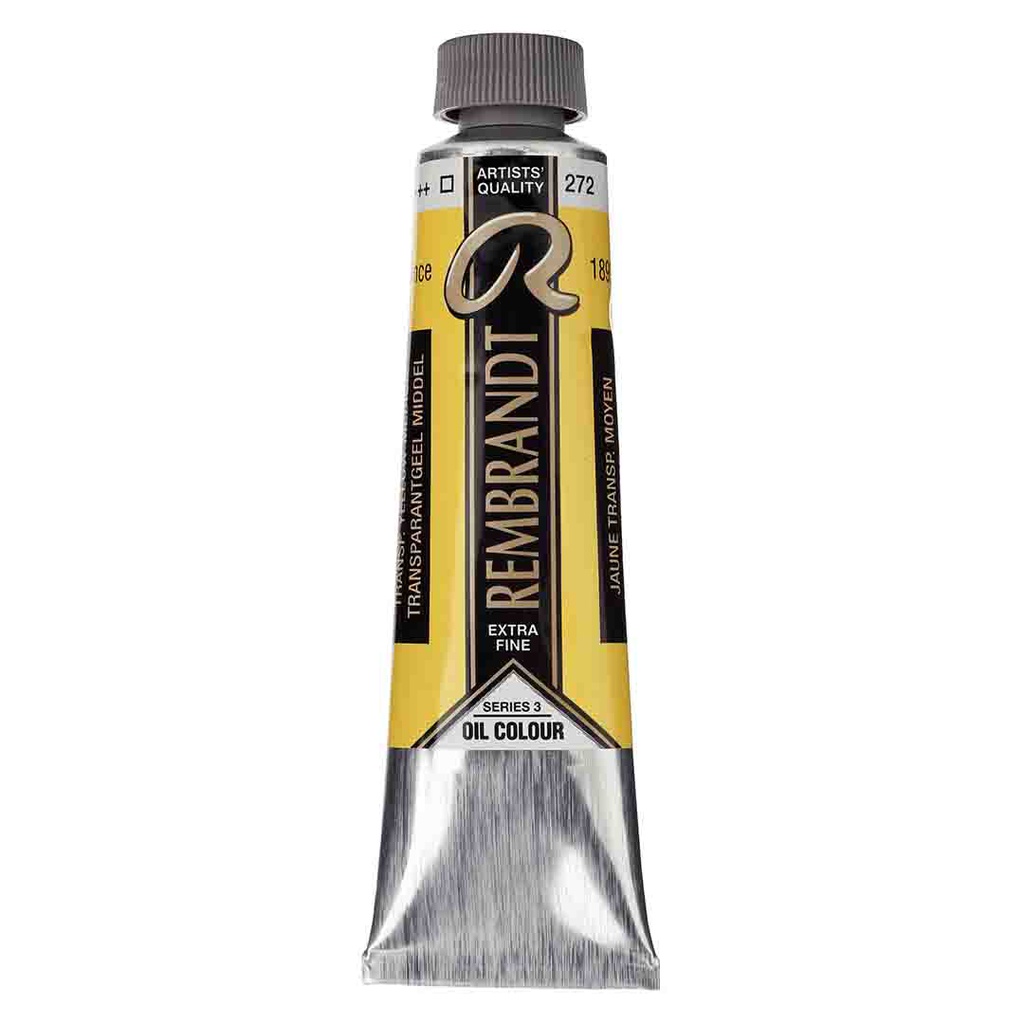 Rembrandt oil colour 40ML TRANSP.YLW MED