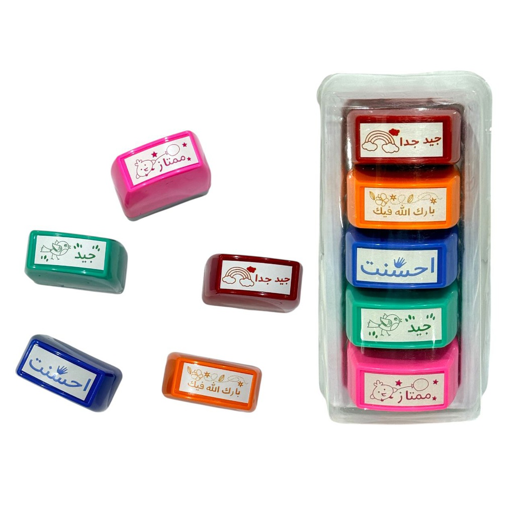 ختم اشكال للاطفال 5 اختام في البوكس