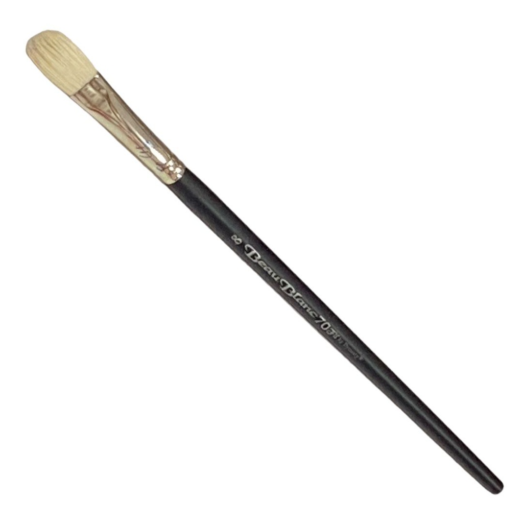 8-Dynasty Beau Blanc BRUSHES SC70 Filbert