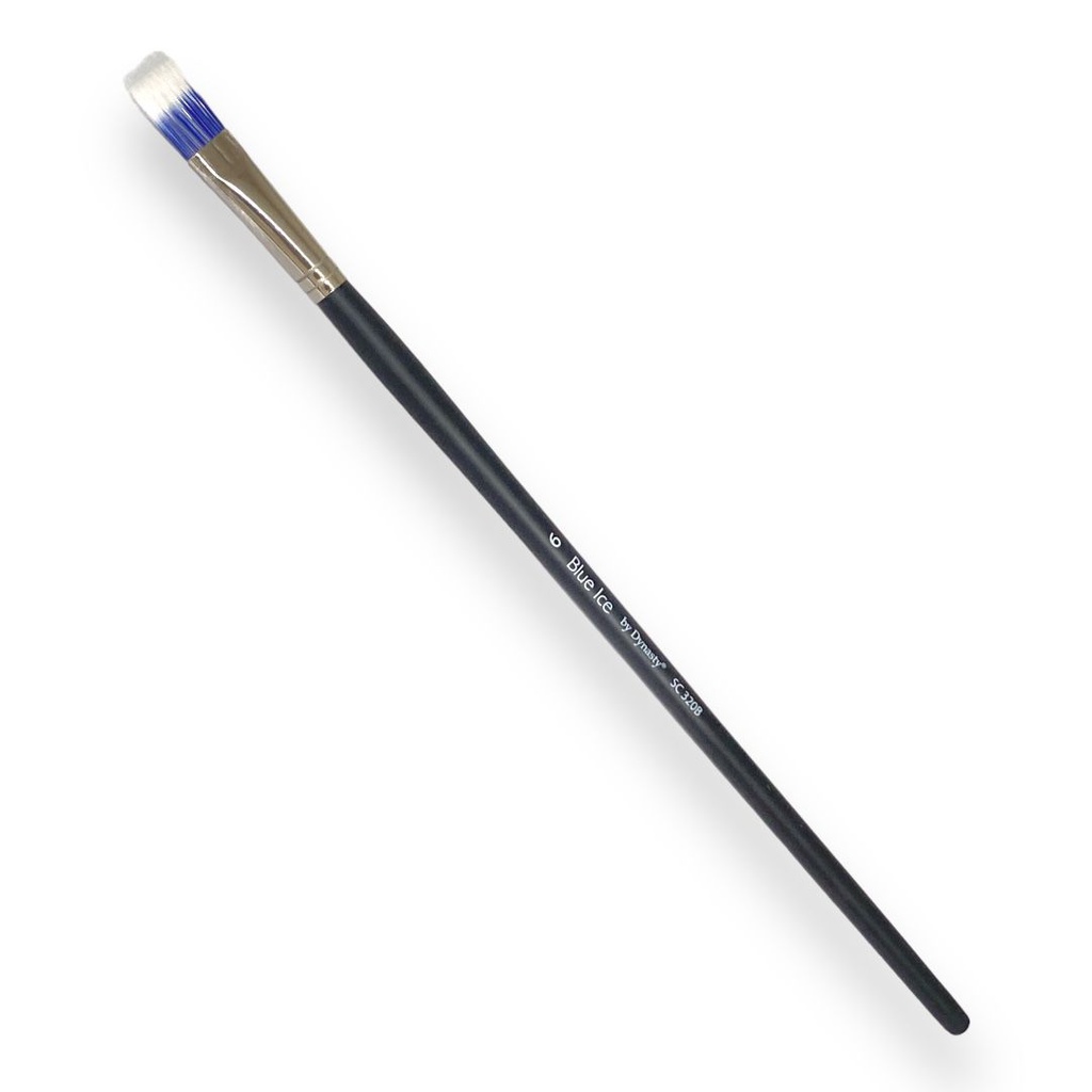 Dynasty Blue Ice Long Handle Brush-Series 320B Bright Size 6