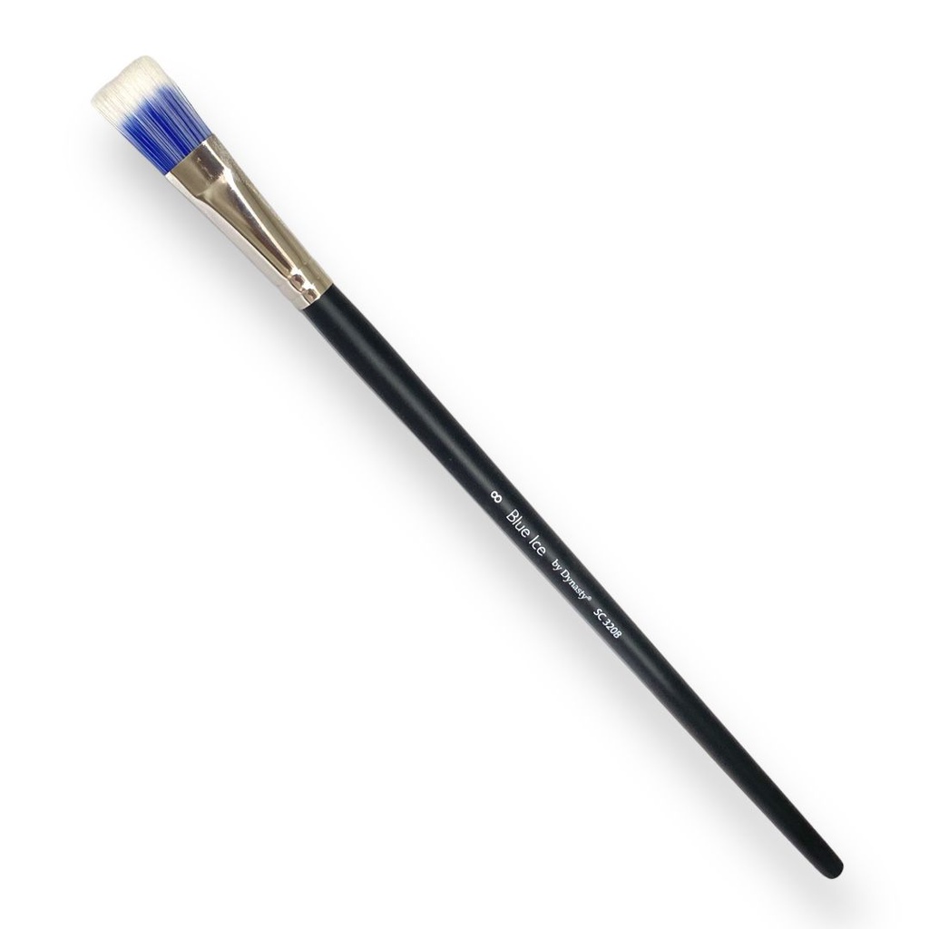 Dynasty Blue Ice Long Handle Brush-Series 320B Bright Size 8