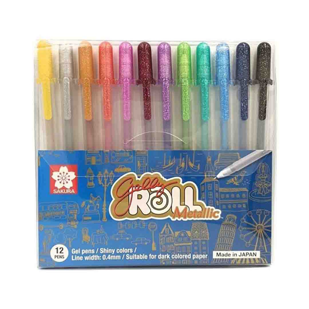 قلم جل ساكورا 12 قلم لماع SAKURA