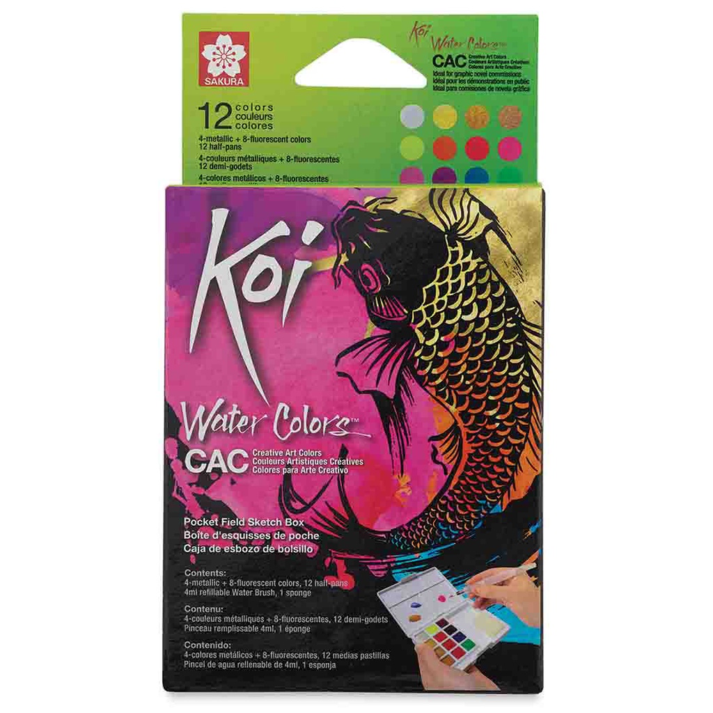 Koi Watercolor Pocket - 12 Colors