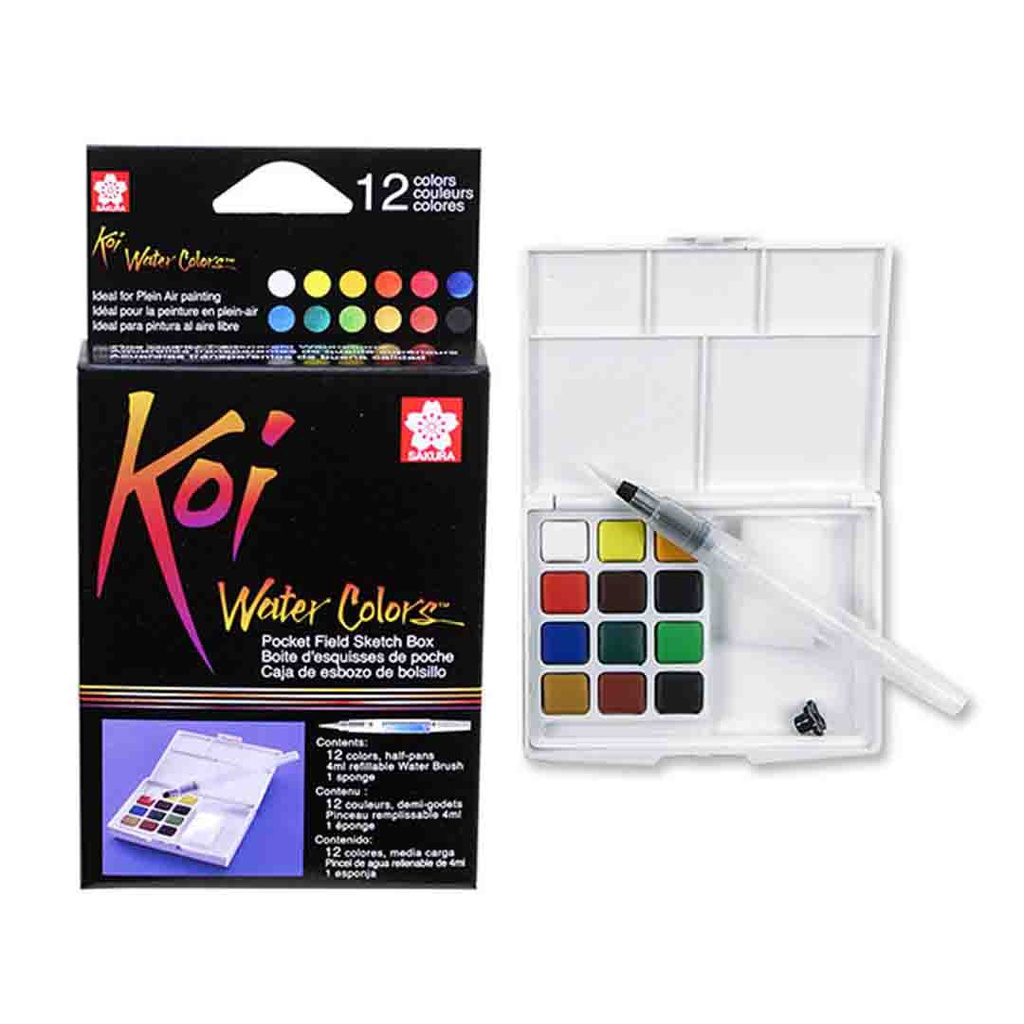 oi Water Colors Pocket Field Sketch Box‏K
