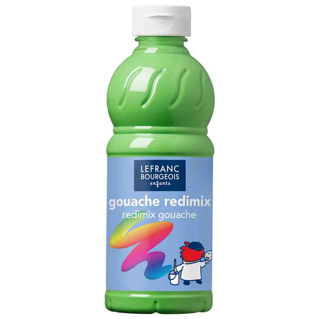 Lefranc &amp; Bourgeois education gouache redimix 500ML bottle LEAF GREEN