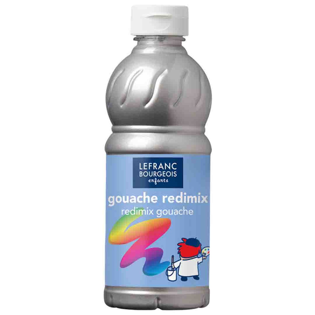 Lefranc &amp; Bourgeois education acrylic color glossy 500ML bottle SILVER