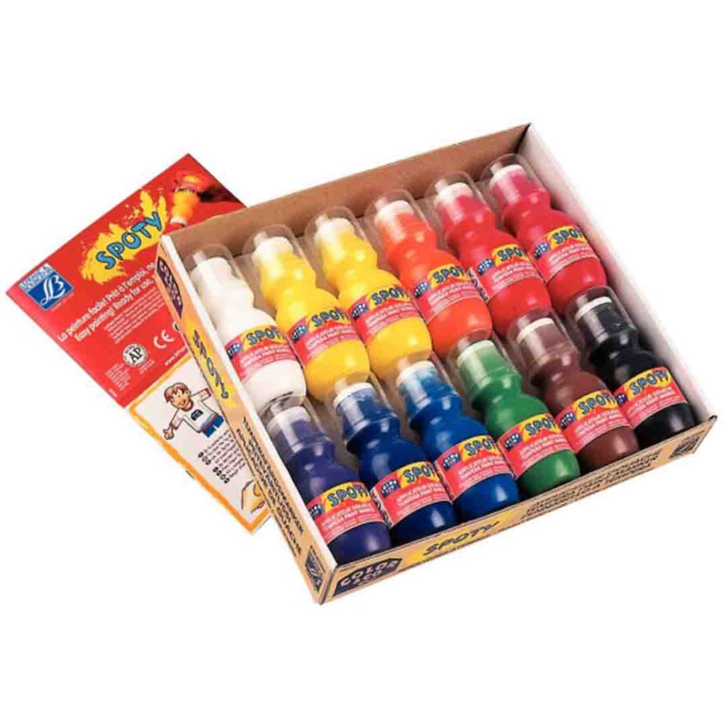 Lefranc &amp; Bourgeois education spotty paint marker TEMPERA set of 12X70ML