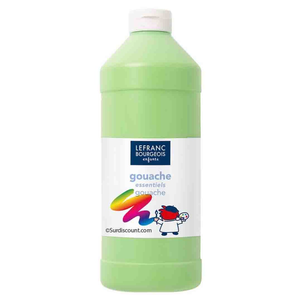 Lefranc &amp; Bourgeois education gouache liquide 1 liter bottle LIGHT GREEN
