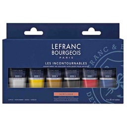[300342] Lefranc &amp; Bourgeois fine acrylic color 6X20ML set