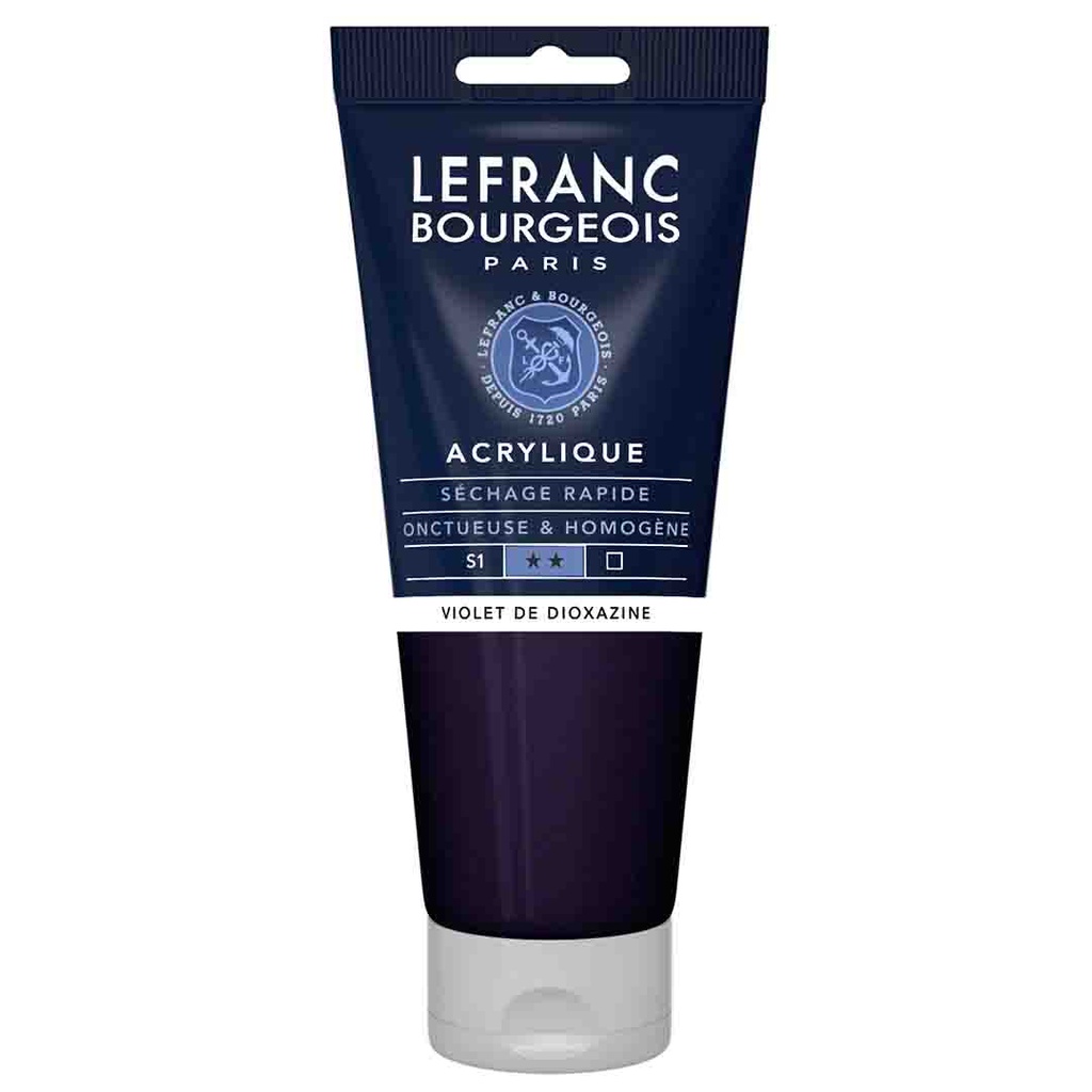 الوان اكريلك انبوب 200 مل من ليفرانس آند بورجوا ذات الجودة العالية DIOXAZINE VIOLET