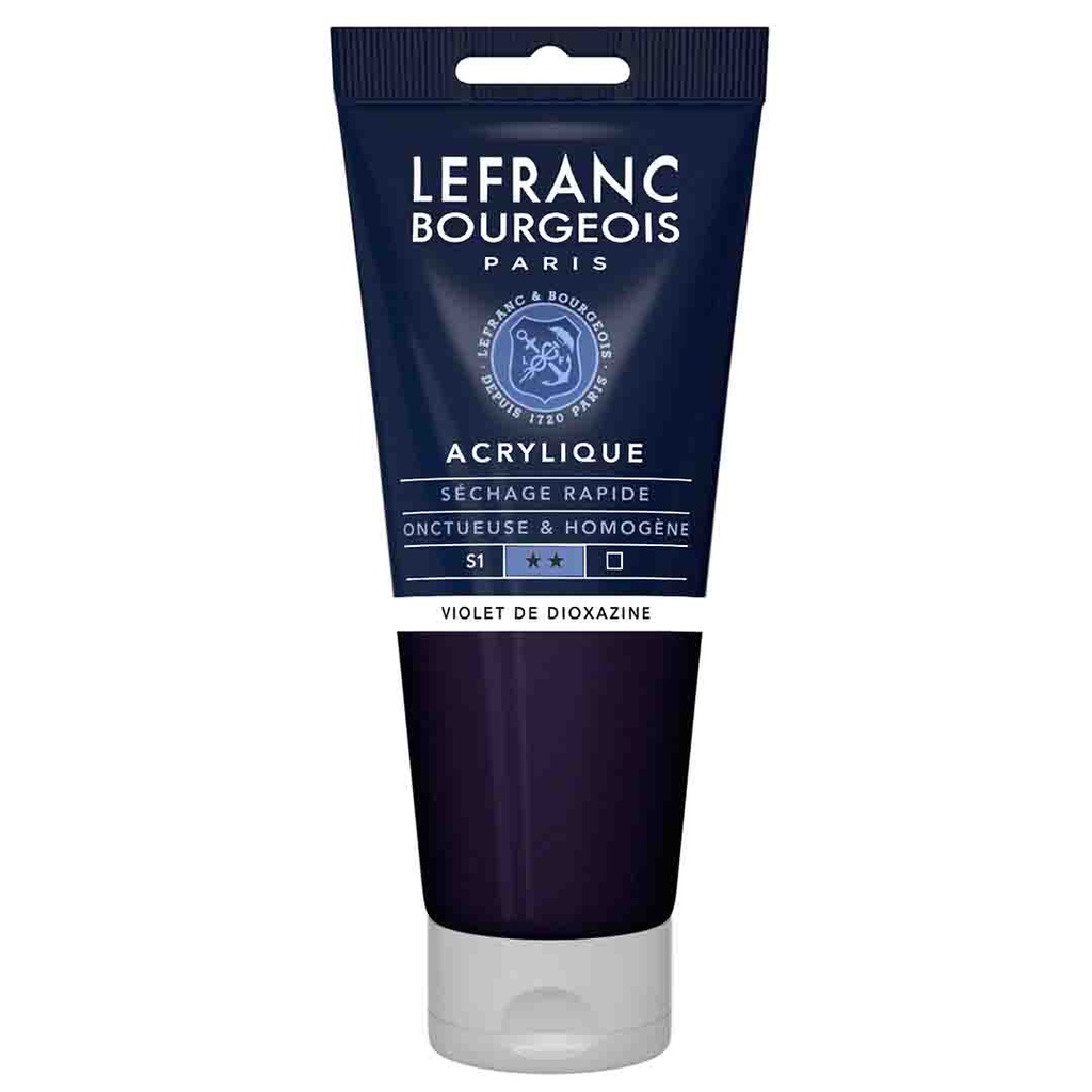 Lefranc &amp; Bourgeois fine acrylic color 200ML tube DIOXAZINE VIOLET