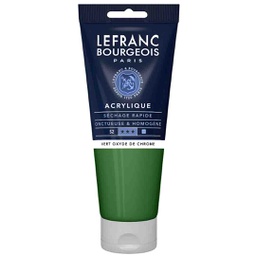 [300369] Lefranc &amp; Bourgeois fine acrylic color 200ML tube GREEN OXIDE CHROMIUM