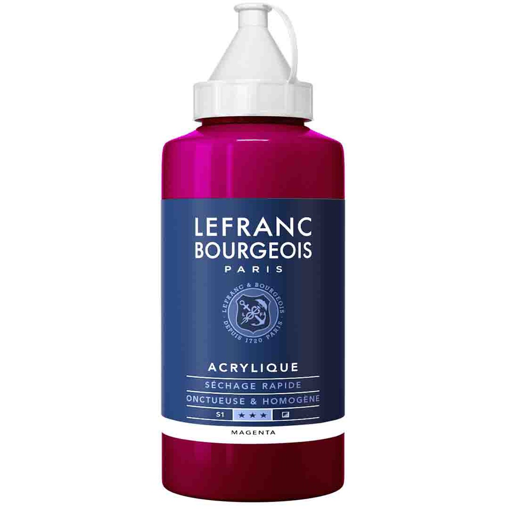 Lefranc &amp; Bourgeois fine acrylic color 750ML bottle MAGENTA
