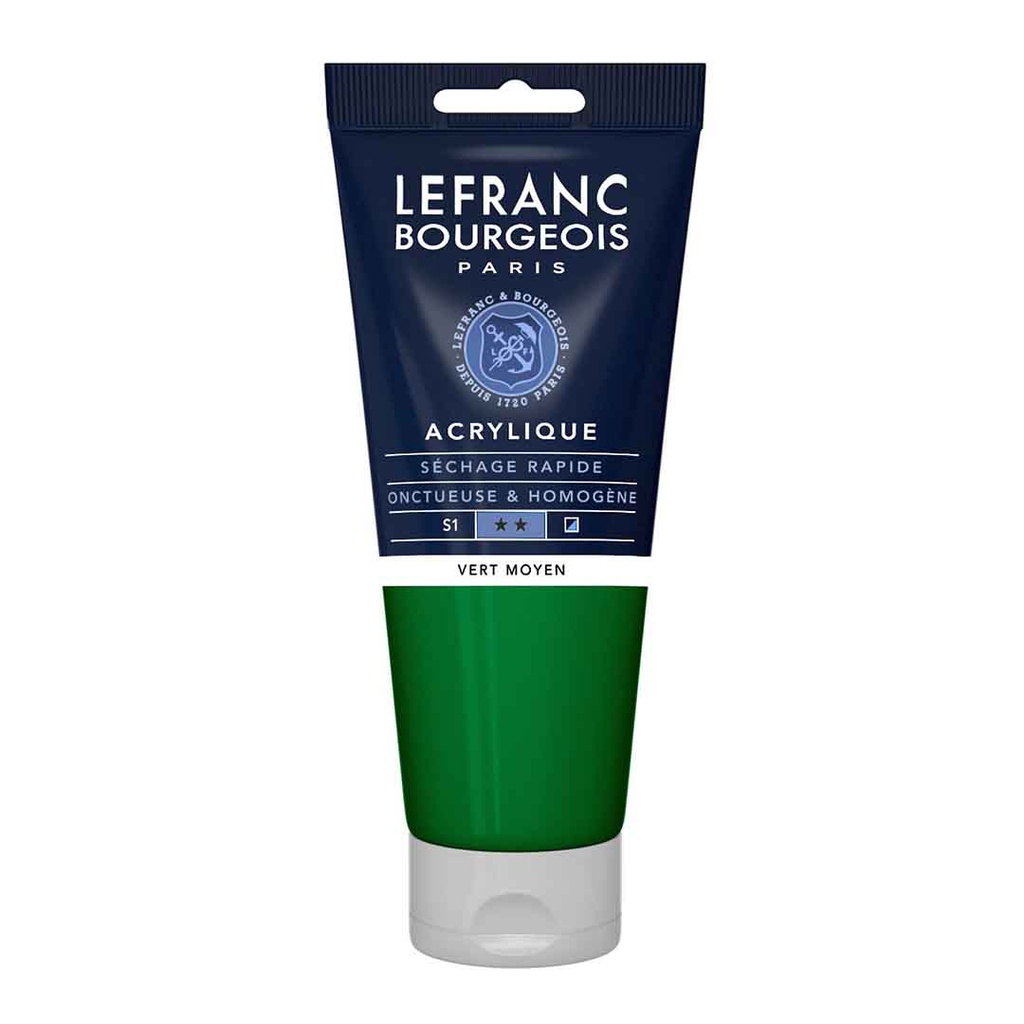 Lefranc &amp; Bourgeois fine acrylic color 200ML tube MEDIUM GREEN