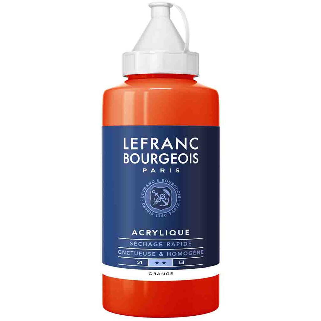 Lefranc &amp; Bourgeois fine acrylic color 750ML bottle orange
