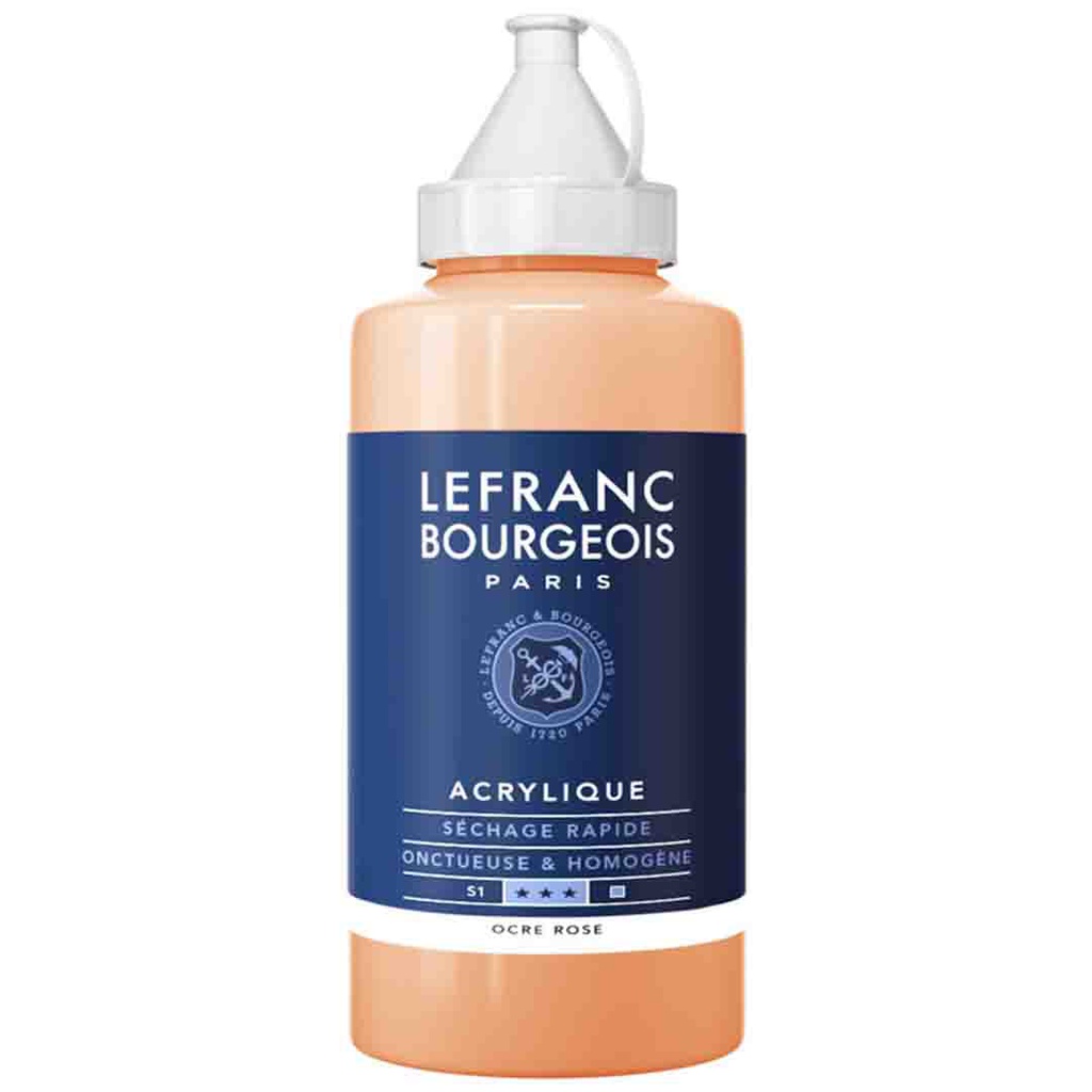 Lefranc & Bourgeois fine acrylic color 750ML bottle PINK OCHRE