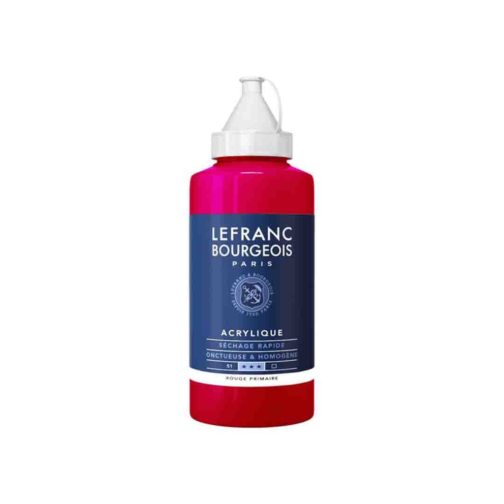 Lefranc &amp; Bourgeois fine acrylic color 750ML bottle PRIMARY RED