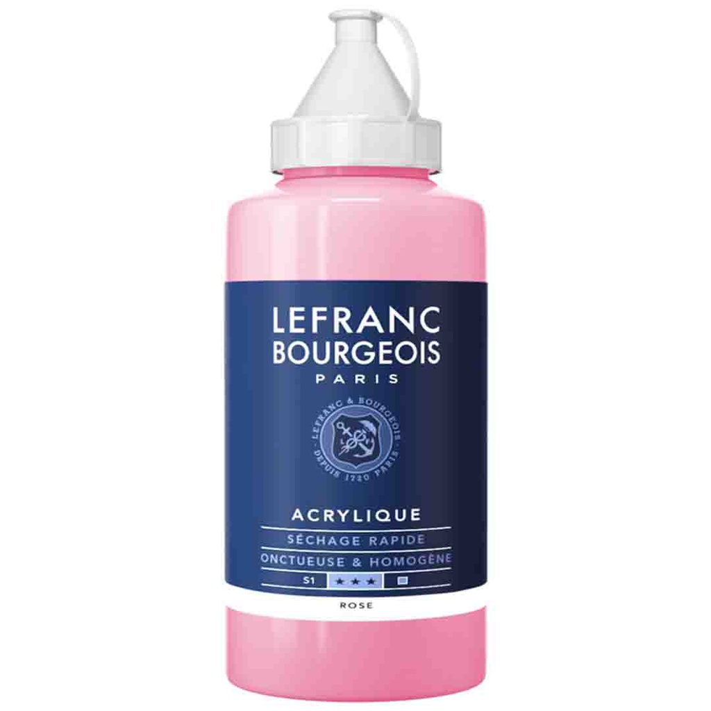 Lefranc &amp; Bourgeois fine acrylic color 750ML bottle ROSE