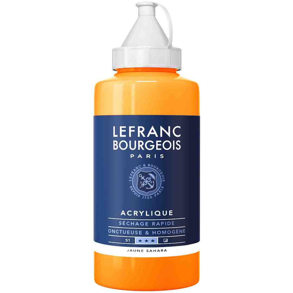 Lefranc &amp; Bourgeois fine acrylic color 750ML bottle SAHARA YELLOW