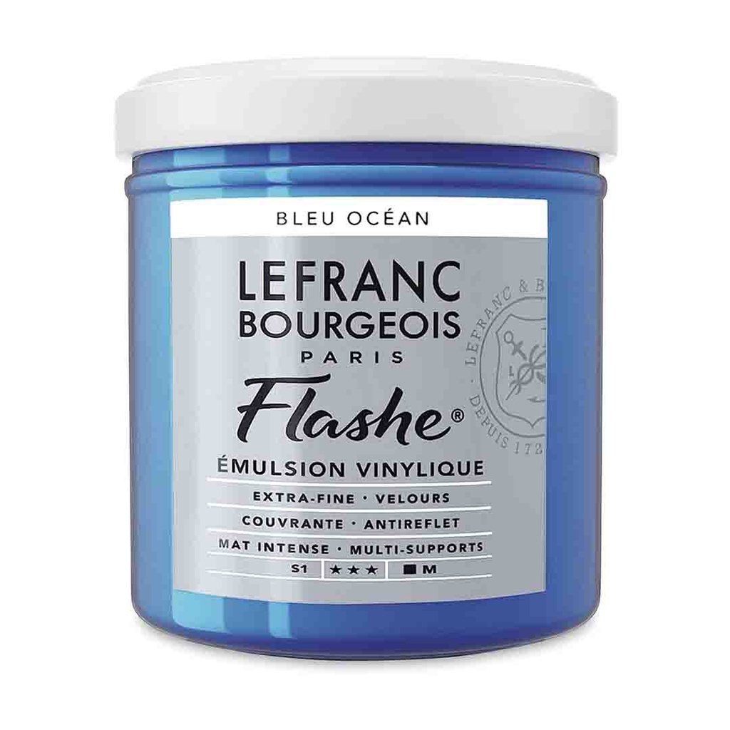 Lefranc &amp; Bourgeois flashe acrylic color 125ml JAR COBALT BLUE HUE