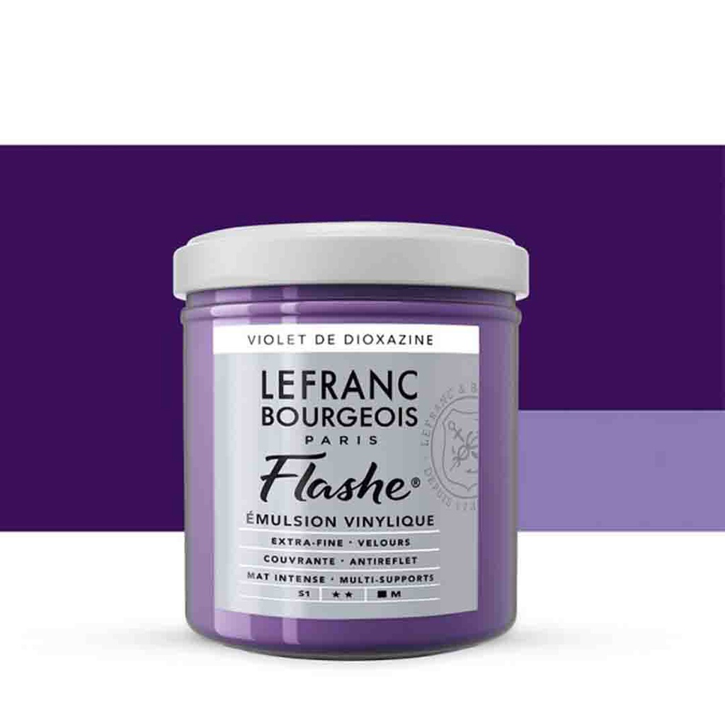 Lefranc &amp; Bourgeois flashe acrylic color 125ml JAR DIOXAZINE VIOLET