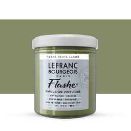 Lefranc &amp; Bourgeois flashe acrylic color 125ml JAR LIGHT GREEN EARTH