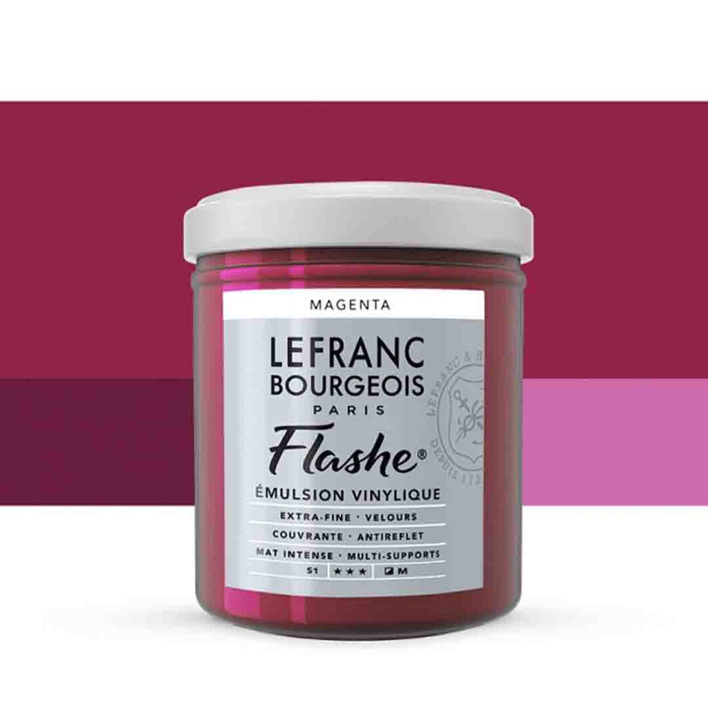 Lefranc &amp; Bourgeois flashe acrylic color 125ml JAR MAGENTA