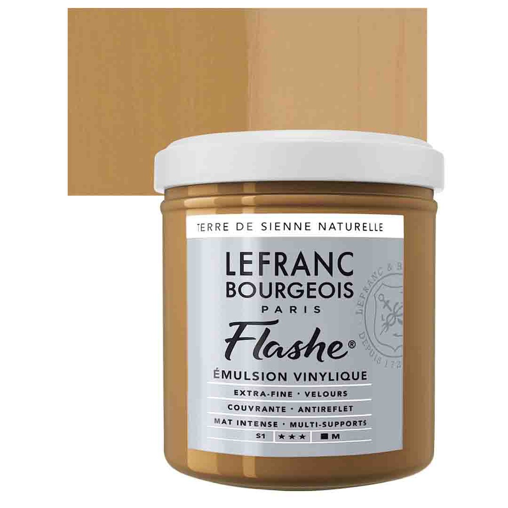 Lefranc &amp; Bourgeois flashe acrylic color 125ml JAR RAW SIENNA