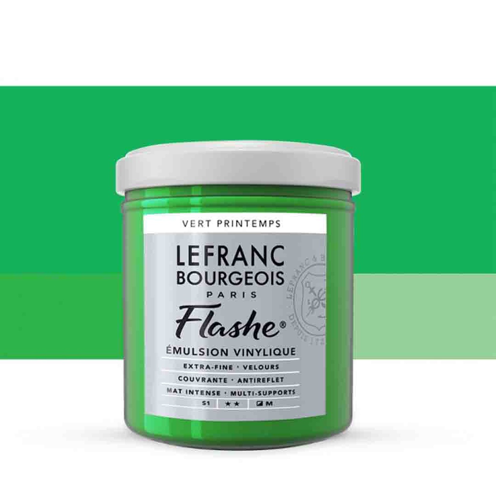 Lefranc &amp; Bourgeois flashe acrylic color 125ml JAR SPRING GREEN