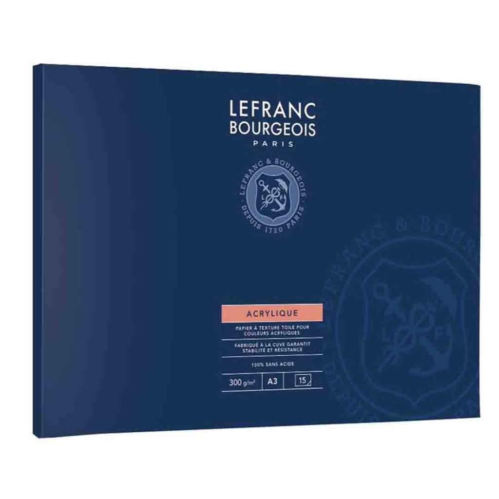Lefranc &amp; Bourgeois acrylic paper pad 300G A3 15 sheet