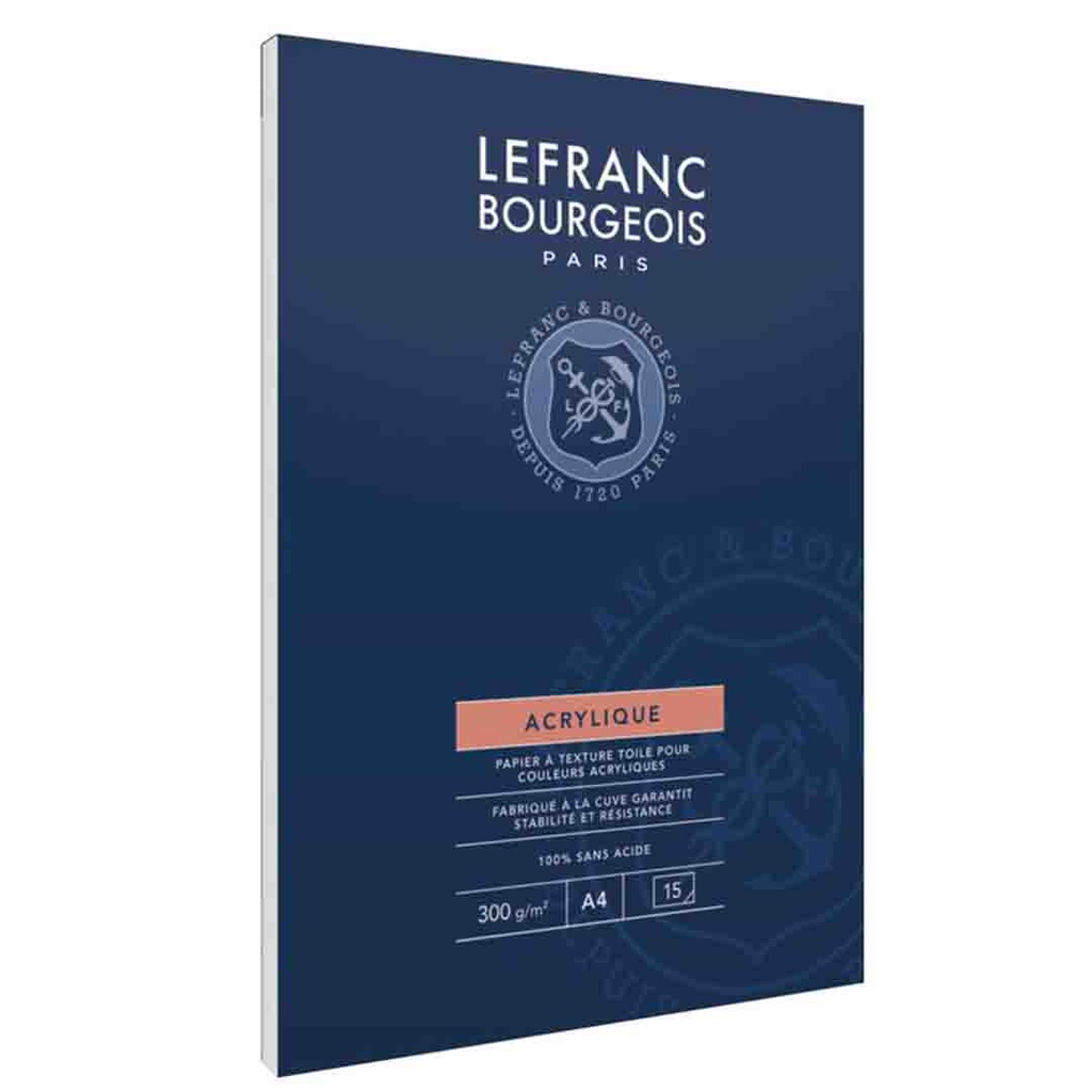 Lefranc &amp; Bourgeois acrylic paper pad 300G A4 15 sheet