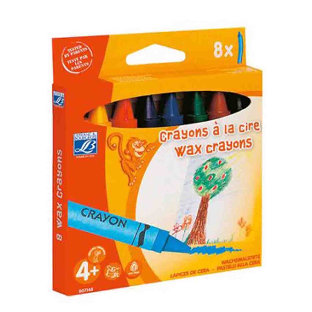 Lefranc &amp; Bourgeois education wax crayon  set of 8 JUMBO