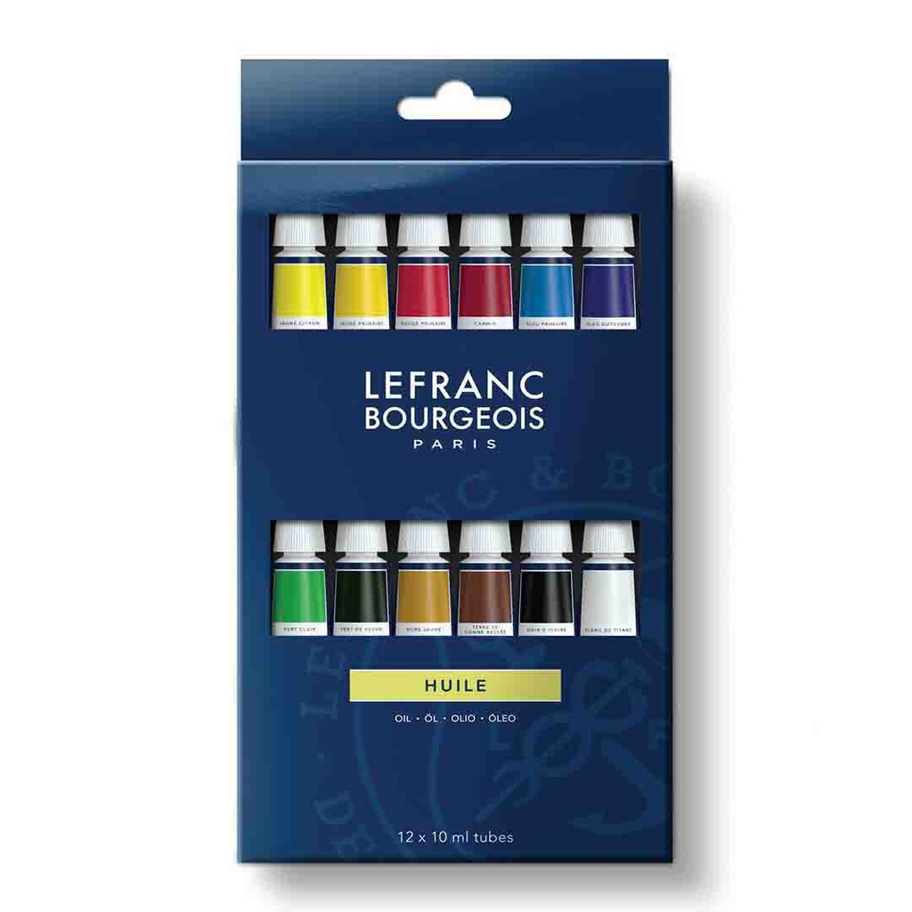 Lefranc &amp; Bourgeois fine oil color set of 12X10ML