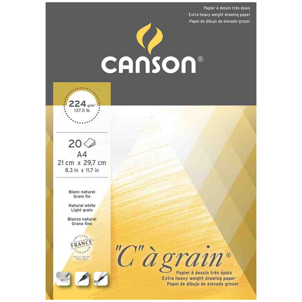 كراسة كانسون اصفر 20 ورقة 224 جرام A4