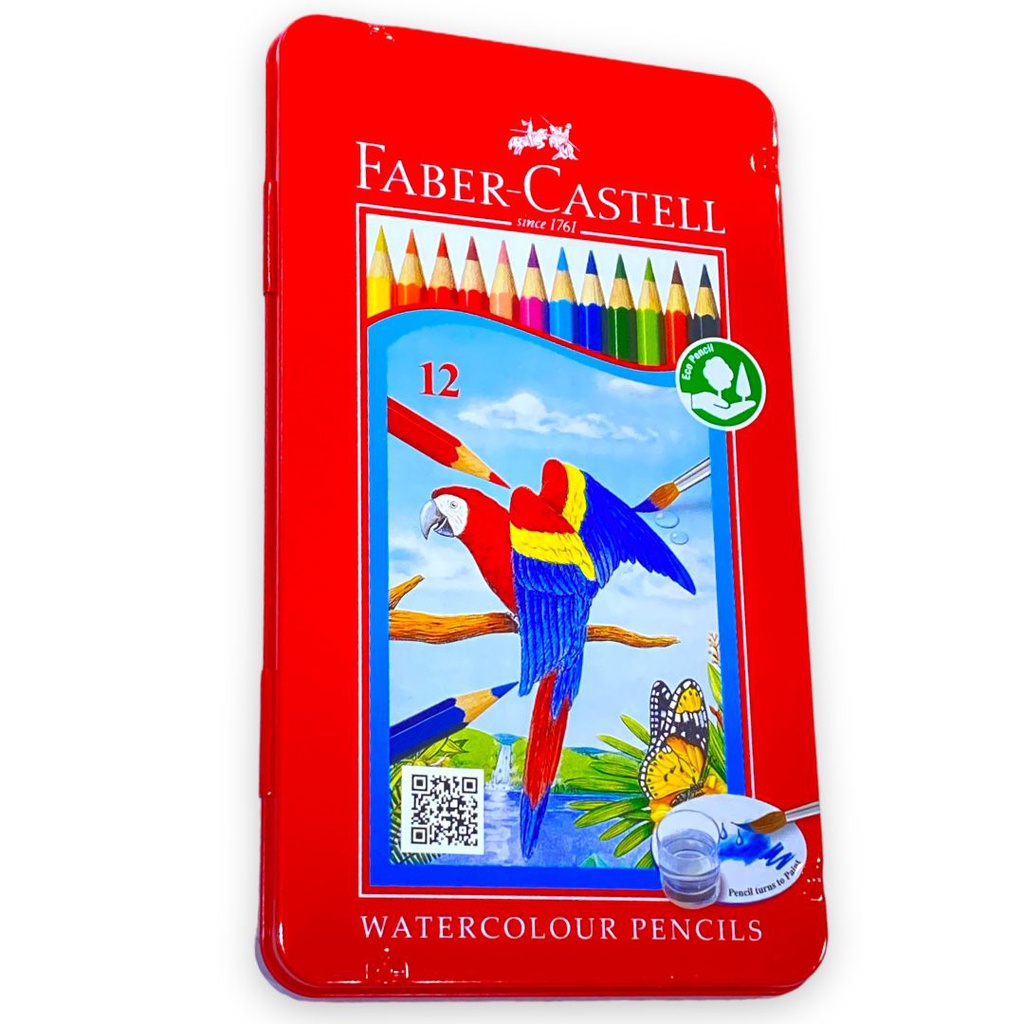 الوان فابر كاستيل خشبي مائي 12 لون FABER-CASTELL
