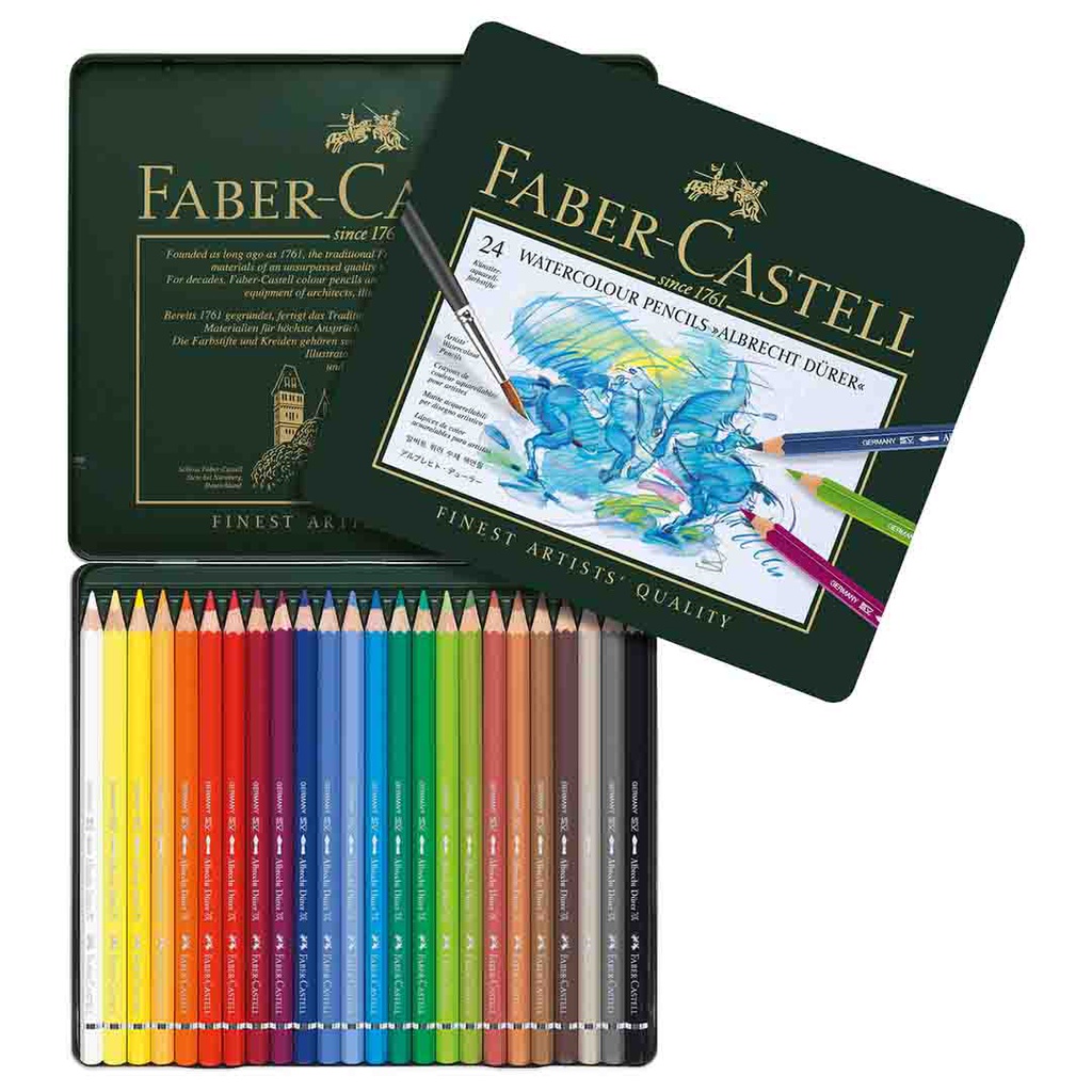 FIBER-CASTEL Albrecht Durer Watercolour Pencils 24 Tin‏