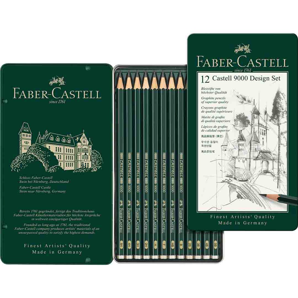 قلم رصاص جرافيك درجات FIBER-CASTEL