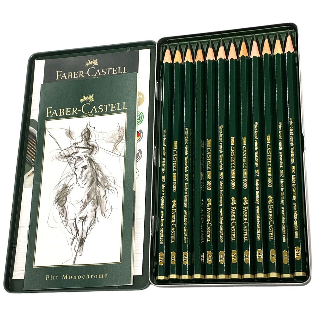 Faber-Castell 9000 Art Set Graphite Pencils in Tin‏