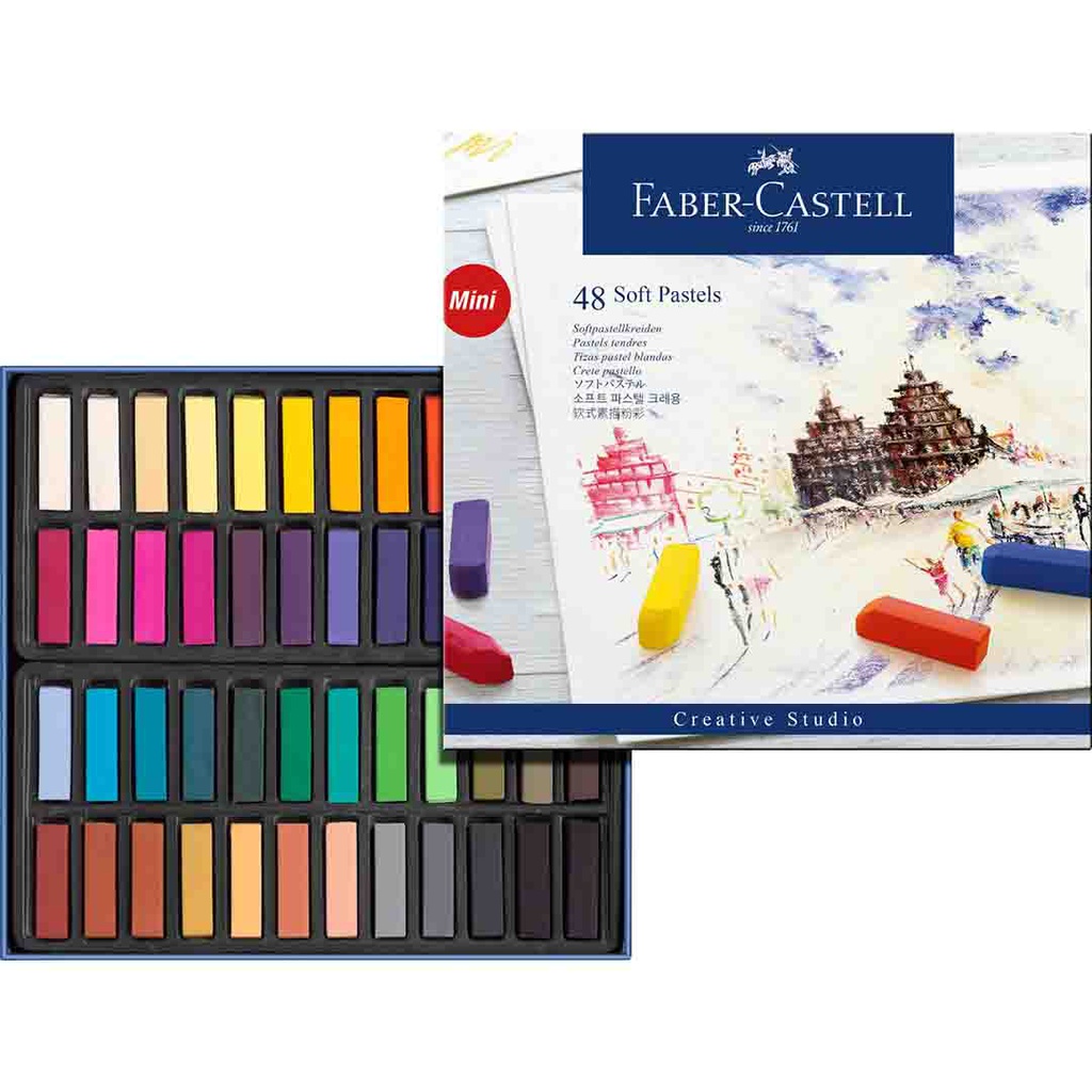 Faber-Castell, Soft Pastels Mini, 48 Pieces‏