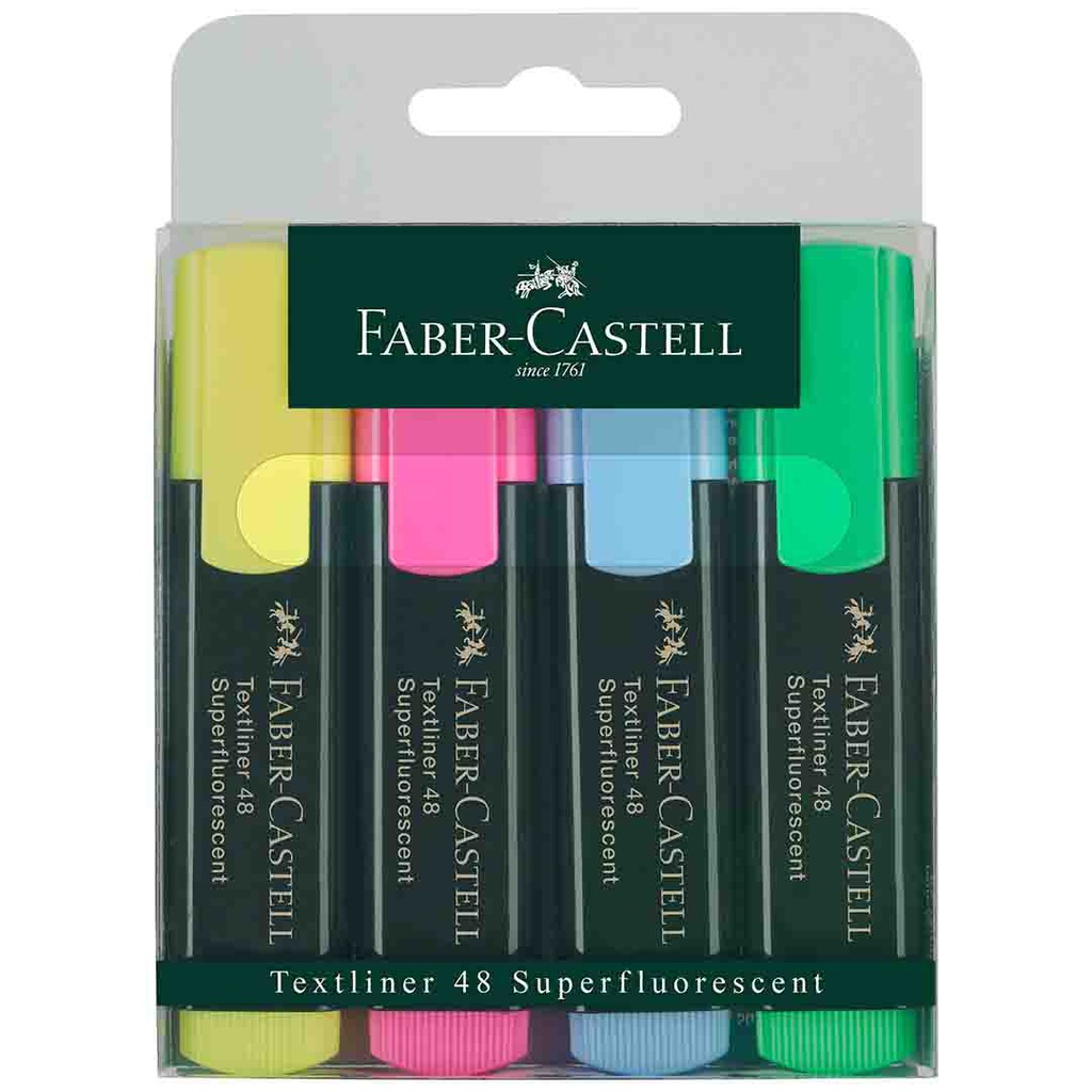 قلم تظهير فابر كاستيل كتابة 4 قلم  FABER-CASTELL