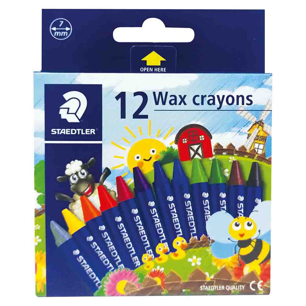 STAEDTLER 12 WAX CRAYONS‏