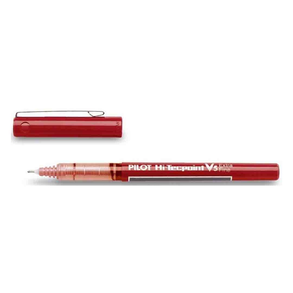 قلم بايلوت 0.5 فلومستر احمر PILOT V5